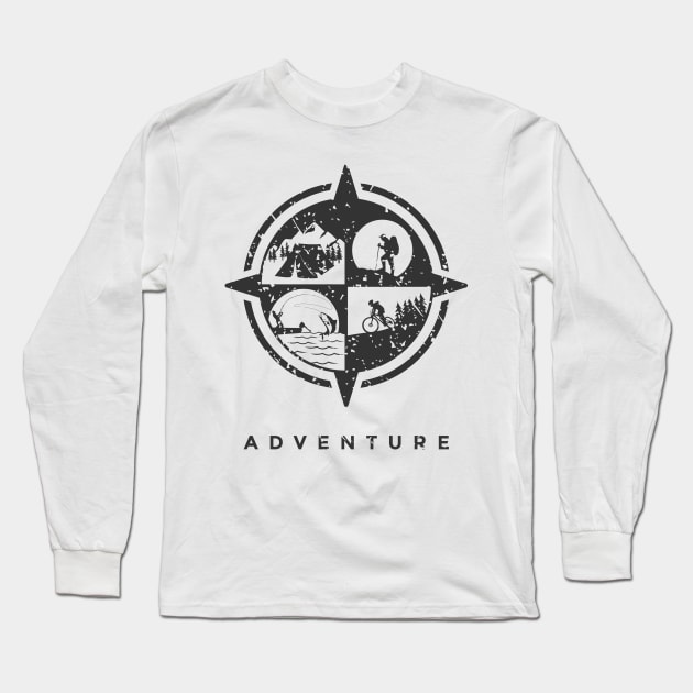 outdoor adventure Long Sleeve T-Shirt by Logisstudio